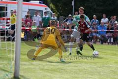 Freundschaftsspiel - Saison 2015/2016 - FC Ingolstadt 04 - SpVgg Greuther Fürth - Stefan Lex (#14 FC Ingolstadt 04) Flecken Mark Torwart Greuther Fürth - Foto: Jürgen Meyer