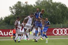 1. Bundesliga - Testspiel - Fußball - FC Ingolstadt 04 - FC Al-Wahda - 1:1 - Kopfballduell, oben Marvin Matip (34, FCI) und Lukas Hinterseer (16, FCI)