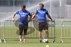 1. Bundesliga - Fußball - FC Ingolstadt 04 - Training - Saison 2015/2016 - Neuzugang Torwart Örjan Haskjard Nyland - Betreuer Michael Klattenbacher und Cheftrainer Ralph Hasenhüttl (FCI)