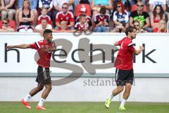 1. Bundesliga - Fußball - FC Ingolstadt 04 - Saisoneröffnung - Auftakttraining - Elias Kachunga (25, FCI) und Romain Brégerie (18, FCI) Neuzugang