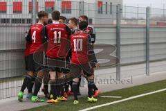 A-Junioren Bundesliga SW - FC Ingolstadt 04 - FC Bayern München - Tjark Dannemann mitte erzielt das 1:0 Tor, Jubel