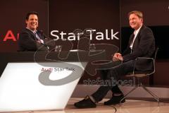 Audi Star Talk - Trainer FC Ingolstadt 04 Ralph Hasenhüttl Interview Gast bei Moderator Klaus Gronewald