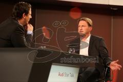 Audi Star Talk - Trainer FC Ingolstadt 04 Ralph Hasenhüttl Interview Gast bei Moderator Klaus Gronewald