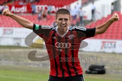 FC Ingolstadt - A-Junioren Bundesliga - Saison 2015/2016 - FC Ingolstadt 04- SC Freiburg - Jalinous Darius freit sich über den 2:1 Führungstreffer von Scherer Maximilian - Foto: Jürgen Meyer