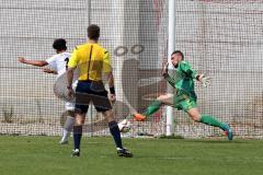 FC Ingolstadt - A-Junioren Bundesliga - Saison 2015/2016 - FC Ingolstadt 04- SC Freiburg - Fischhaber Leon Torwart Ingolstadt kassiert das 0:1 - Foto: Jürgen Meyer