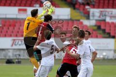 FC Ingolstadt - A-Junioren Bundesliga - Saison 2015/2016 - FC Ingolstadt 04- SC Freiburg - Hasenhüttl Patrick #11 rot Ingolstadt - Liebler Sterfan #6 rot Ingolstadt - Frommann Constantin Torwart Freiburg - Foto: Jürgen Meyer