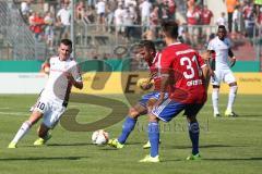 DFB-Pokal - 1. Runde - Fußball - FC Ingolstadt 04 - SpVgg Unterhaching - links Pascal Groß (10, FCI)