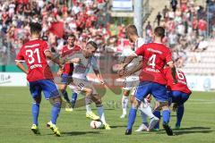 DFB-Pokal - 1. Runde - Fußball - FC Ingolstadt 04 - SpVgg Unterhaching - mitte Pascal Groß (10, FCI) und Lukas Hinterseer (16, FCI)