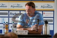 DFB-Pokal - 1. Runde - Fußball - FC Ingolstadt 04 - SpVgg Unterhaching - Pressekonferenz nach dem Spiel, Ingolstadt scheidet aus. Cheftrainer Ralph Hasenhüttl (FCI)