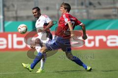 DFB-Pokal - 1. Runde - Fußball - FC Ingolstadt 04 - SpVgg Unterhaching - links Marvin Matip (34, FCI) flankt