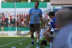 DFB-Pokal - 1. Runde - Fußball - FC Ingolstadt 04 - SpVgg Unterhaching - Tor zum 2:0 für Unterhaching,Cheftrainer Ralph Hasenhüttl (FCI) schimpft am Spielrand