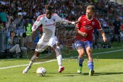 DFB-Pokal - 1. Runde - Fußball - FC Ingolstadt 04 - SpVgg Unterhaching - Danny da Costa (21, FCI) gegen rechts Dominic Reisner (UHG)