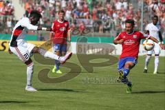 DFB-Pokal - 1. Runde - Fußball - FC Ingolstadt 04 - SpVgg Unterhaching - Danny da Costa (21, FCI) zieht ab, Schuß auf das Tor