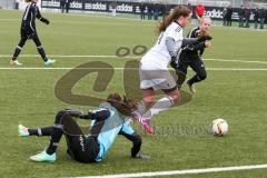 B-Juniorinnen - FC Ingolstadt 04 Damen U17 - TSV Schwaben Augsburg - Freundschaftsspiel - Guba Paula #11 weiss Ingolstadt mit dem 1:0 Führungstreffer - Foto: Jürgen Meyer