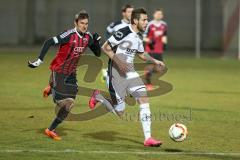 Regionalliga Bayern - FC Ingolstadt 04 II - FC Amberg - Andreas Buchner (16) und Christian Knorr (FCA) rechts