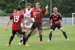 Regionalliga Bayern - FC Ingolstadt 04 II - FC Augsburg II - Gerangel um den Ball links Marcel Schiller (19) und Gordon Büch  (2) znd ganz rechts Stefan Wannenwetsch