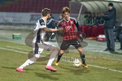 Regionalliga Bayern - FC Ingolstadt 04 II - FC Amberg - Ryoma Watanabe (FC17) rechts und links Christian Knorr (FCA)