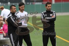 Regionalliga Bayern - FC Ingolstadt 04 II - U23 - Trainingsauftakt - Saison 2015/2016 - von links Co-Trainer Ersin Demir, Torwarttrainer Florian Ermler, Cheftrainer Stefan Leitl