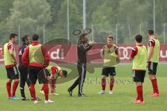 Regionalliga Bayern - FC Ingolstadt 04 II - U23 - Trainingsauftakt - Saison 2015/2016 - Cheftrainer Stefan Leitl und Co-Trainer Ersin Demir in der Runde