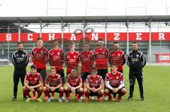 Regionalliga Bayern - FC Ingolstadt 04 II - U23 - Neuzugänge - Saison 2015/2016 - oben Trainer Stefan Leitl, Thomas Blomeyer, Florian Schwaiger, Mario Götzendörfer, Fabian Rasch, Maximilian Thalhammer, Leon Fischhaber, Ersin Demir, unten v.l. Marcel Schil