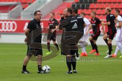 1. Bundesliga - Fußball - FC Ingolstadt 04 - Saisoneröffnung im Audi Sportpark - Showtraining - Cheftrainer Markus Kauczinski (FCI) und Co-Trainer Patrick Westermann (FCI)