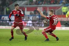 1. Bundesliga - Fußball - FC Ingolstadt 04 - SC Freiburg - Pascal Groß (10, FCI) Lukas Hinterseer (16, FCI)