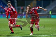 1. Bundesliga - Fußball - SV Darmstadt 98 - FC Ingolstadt 04 - Tor Treffer durch 0:1 Moritz Hartmann (9, FCI) Jubel mit Pascal Groß (10, FCI)