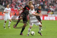 1. Bundesliga - Fußball - 1. FC Köln - FC Ingolstadt 04 - Zweikampf Lukas Hinterseer (16, FCI) Konstantin Rausch (34 Köln)