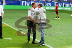 1. BL - Saison 2016/2017 - Hamburger SV - FC Ingolstadt 04 - Markus Kauczinski (Trainer FCI) - Bruno Labbadia Cheftrainer Hamburg - Foto: Meyer Jürgen