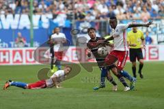 1. Bundesliga - Fußball - Hamburger SV - FC Ingolstadt 04 - Mathew Leckie (7, FCI) und Cleber Janderson Pereira Reis (3 HSV) Zweikampf