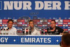 1. Bundesliga - Fußball - Hamburger SV - FC Ingolstadt 04 - Pressekonferenz nach dem Spiel Cheftrainer Bruno Labbadia (HSV) und Cheftrainer Markus Kauczinski (FCI)