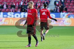 1. BL - Saison 2016/2017 - FSV Mainz 05 - FC Ingolstadt 04 - Lukas Hinterseer (#16 FCI) beim warm machen - Foto: Meyer Jürgen