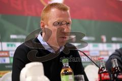 1. Bundesliga - Fußball - FC Augsburg - FC Ingolstadt 04 - Pressekonferenz nach dem Spiel Cheftrainer Maik Walpurgis (FCI)