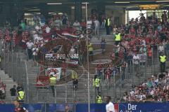 1. Bundesliga - Fußball - Hamburger SV - FC Ingolstadt 04 - Ingolstadt Fans Jubel Fahnen