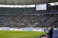 1. BL - Saison 2016/2017 - Hertha BSC - FC Ingolstadt 04 - Die Ostkurve mit Fans bei Hertha BSC - Foto: Meyer Jürgen