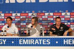1. Bundesliga - Fußball - Hamburger SV - FC Ingolstadt 04 - Pressekonferenz nach dem Spiel Cheftrainer Bruno Labbadia (HSV) und Cheftrainer Markus Kauczinski (FCI)