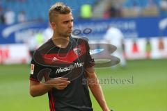 1. Bundesliga - Fußball - Hamburger SV - FC Ingolstadt 04 - Torschütze Lukas Hinterseer (16, FCI) im Interview nach dem Spiel