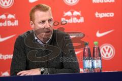 1. Bundesliga - Fußball - RB Leipzig - FC Ingolstadt 04 - Pressekonferenz nach dem Spiel, Cheftrainer Maik Walpurgis (FCI) und Cheftrainer Ralph Hasenhüttl (Leipzig)