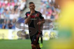 1. BL - Saison 2016/2017 - Hamburger SV - FC Ingolstadt 04 - Lukas Hinterseer (#16 FCI) schiesst den 1:1 Ausgleichstreffer - Jubel - Foto: Meyer Jürgen