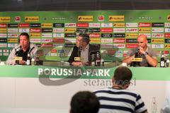 1. Bundesliga - Fußball - Borussia Mönchengladbach - FC Ingolstadt 04 - 2:0 - Pressekonferenz nach dem Spiel, Cheftrainer Markus Kauczinski (FCI) und Andre Schubert (Gladbach)