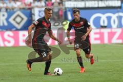 1. Bundesliga - Fußball - Hamburger SV - FC Ingolstadt 04 - Lukas Hinterseer (16, FCI) Pascal Groß (10, FCI)