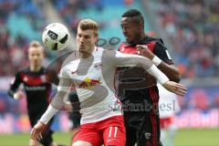 1. Bundesliga - Fußball - RB Leipzig - FC Ingolstadt 04 - Timo Werner (11 Leipzig) Roger de Oliveira Bernardo (8, FCI)