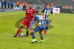 1. BL - Saison 2016/2017 - Hertha BSC - FC Ingolstadt 04 - Marvin Matip (#34 FCI) - Maximilian Mittelstädt (#34 Hertha) - Foto: Meyer Jürgen