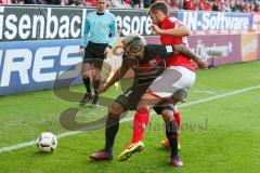 1. BL - Saison 2016/2017 - FSV Mainz 05 - FC Ingolstadt 04 - Lezano Farina,Dario (#37 FCI) - Alexander Hack (42 Mainz) - Foto: Meyer Jürgen