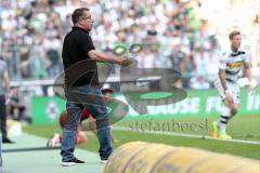 1. Bundesliga - Fußball - Borussia Mönchengladbach - FC Ingolstadt 04 - Cheftrainer Markus Kauczinski (FCI) beschwert sich