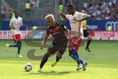 1. Bundesliga - Fußball - Hamburger SV - FC Ingolstadt 04 - Darío Lezcano (11, FCI) Cleber Janderson Pereira Reis (3 HSV)