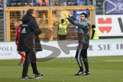 1. Bundesliga - Fußball - SV Darmstadt 98 - FC Ingolstadt 04 - Co-Trainer Ovid Hajou (FCI) und Co-Trainer Michael Henke (FCI)