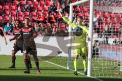 1. BL - Saison 2016/2017 - FSV Mainz 05 - FC Ingolstadt 04 - Ørjan Nyland (#26 FCI) - Marcel Tisserand (#32 FCI) - Foto: Meyer Jürgen