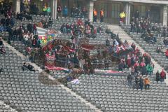 1. BL - Saison 2016/2017 - Hertha BSC - FC Ingolstadt 04 - Mitgereiste FCI Fans nach Berlin - Foto: Meyer Jürgen