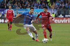 1. Bundesliga - Fußball - SV Darmstadt 98 - FC Ingolstadt 04 - Antonio-Mirko Colak (16 Darmstadt 98) Almog Cohen (36, FCI)